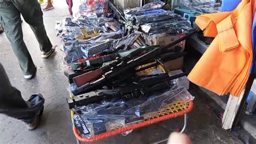Look: Plastic toy guns or replica of guns are shown being displaced for sale at the Tacloban City Shopping Center and in other parts of the down area.Netizens are asking if this is not in violation of RA 10591? The Tacloban Star Photos Video | Eastern Visayas Media Without Borders