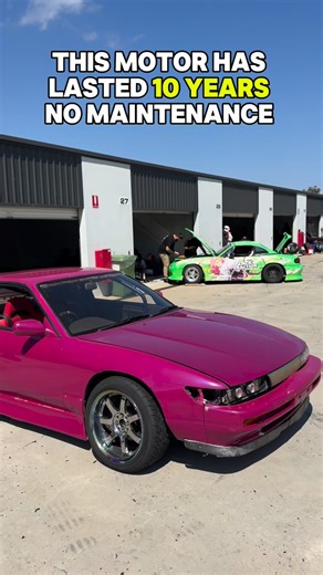 We built this car 10 years ago slapped a 2JZ na in it and never had a issue! Few oil changes and filters and that’s about it no mods at all, such a good car to take for practice days and trial out new entries 🤘🏽 | Brainwashed Drift Club