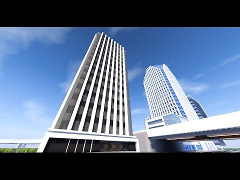 Construction d'un gratte-ciel dans ma ville moderne | Minecraft