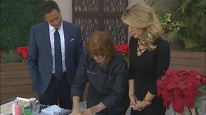 Making holiday cookies with Chef Patsy
