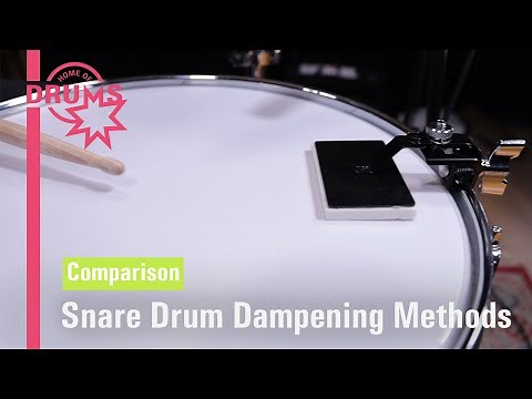 Snare Drum Dampening Methods Comparison | Home Of Drums