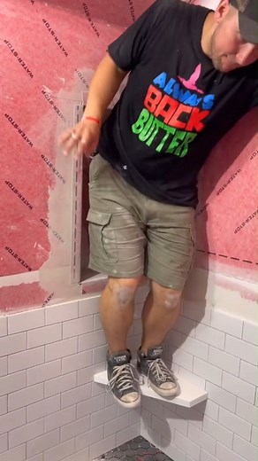 45 reactions | How to set these corner bench seats! #theproject #construction #DIY #fyp #homeimprovement #howto #tileinstallation | The Project | Facebook