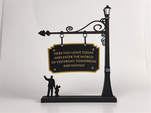 Disneyland Entrance Sign | Freestanding Disney-inspired Plaque - Etsy