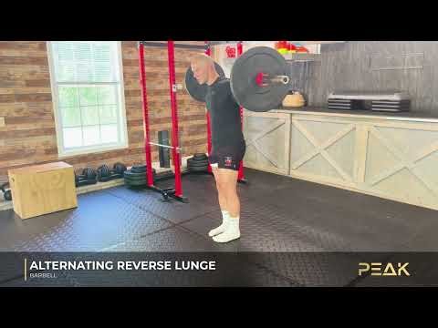 Barbell Alternating Reverse Lunge | Lower Body Strength & Control