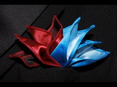 How to Fold a Pocket Square Double Bird of Paradise
