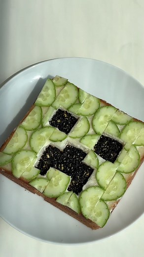 피부관리하는 크리퍼 샌드위치 Minecraft Creeper Sandwich 🥪 #샌드위치 #샌드위치만들기 #마인크래프트 #sandwich #lunchboxideas