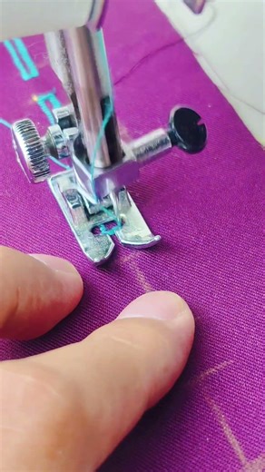 Seeing buttonhole pattern using a Janome sewing machine #sewing