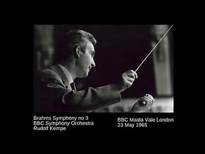 Brahms Symphony no 3 Kempe