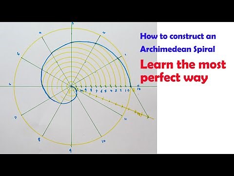 How to construct an Archimedean spiral | Learn the most perfect way