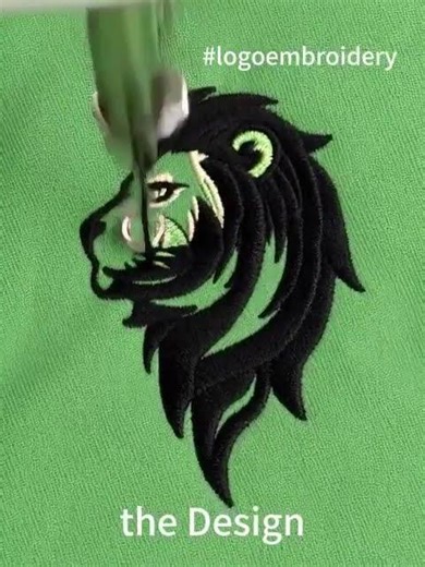 Logo Formation Through Stitching | Embroidery Process #embroiderylover