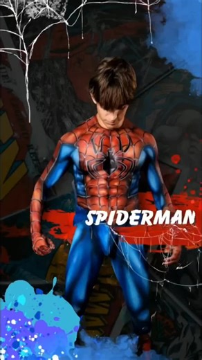 Spiderman transformation . Model . #bodypainting #airbrush #Spiderman #marvel #transformation #halloween #art #airbrushHero #artist #creativeart #superhero #spider