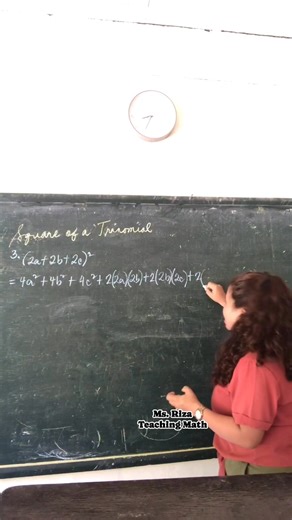 8.4K views · 304 reactions | Ex.3 Square of a trinomial. | Ms. Riza Teaching Math | Facebook