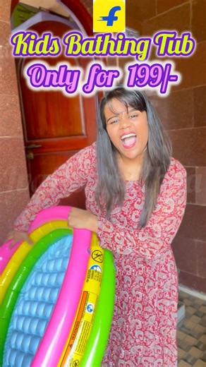 Boss of Budgets💯 on Instagram: "Kids Bathing tub✅🔗 #bathingtime🛀🚿 #bathingtub #kidsroomdecor #kidsfashion #kidswithstyle #swimming #flipkart #shopsyfinds #wishlink #gooduglybad"