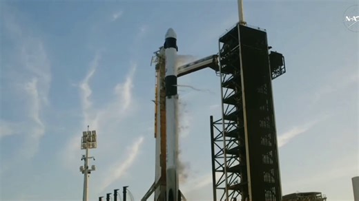 Four astronauts launch on mission to International Space Station