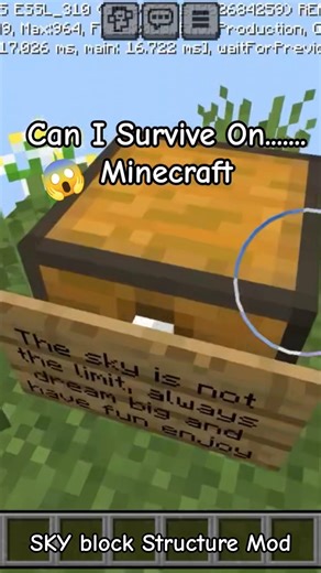 Skyblock Me OP Structure Mod 😱 Unlimited Loot Trick! | Minecraft Short Gameplay