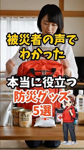 被災者の声でわかった｜本当に役立つ防災グッズ5選 #shorts # #防災