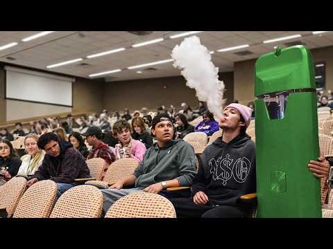 Vaping During a College Lecture!