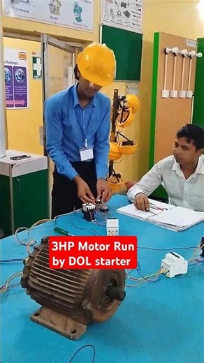 DOL Starter Control Circuit | Inching & Latching Circuit Practical | Motor Start Stop | #Shorts