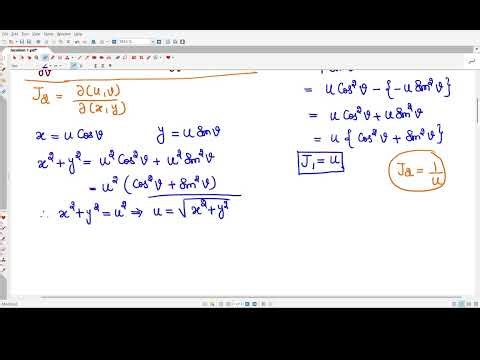 Jacobian | MA3151 | MA25C01 | Unit - II | Functions of Several Variables | Solved Example 1