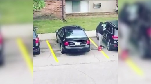 Woman nearly kills herself setting ex-boyfriend's car on fire