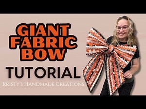 Giant Fabric Bow Tutorial