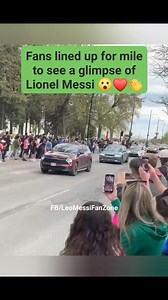 147K views · 8.3K reactions | Lionel Messi fans in Canada lined up for miles to see a glimpse of Messi as his bus headed for the stadium for tonight’s match  | LEO MESSI FAN ZONE | Facebook