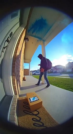 Dye Bomb Blasts Porch Pirate! #funny #haircolor #comedy
