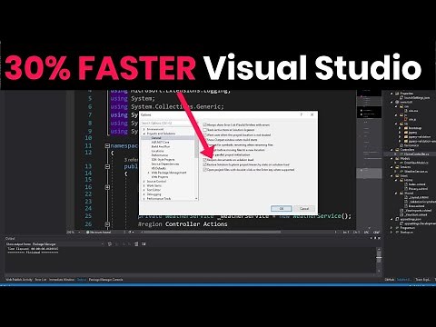 How to Speed Up Visual Studio By 30% | Best Visual Studio Settings for Software Developers
