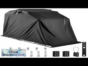 VEVOR Motorcycle Shelter Storage Waterproof Motorbike Storage Tent Oxford 600D Black Color Review