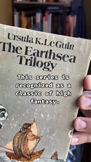 A must read series for any fantasy ethusiast #earthsea #ursulakleguin #fantasy #booktok #fantasybooktok