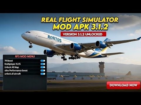 Real Flight Simulator 3.1.2 MOD: How to Get Real-Time Traffic & Pro Features FREE