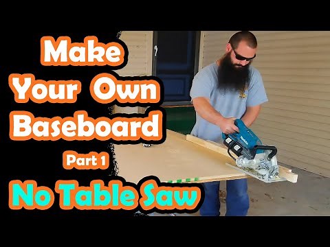 How To Make Your Own Craftsman Style Baseboard - Part 1