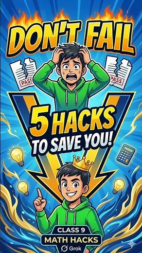 Class 9 Maths Tricks 🔥 5 Hacks That Will Save You in Exams