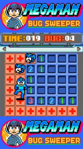 Megaman Bug Sweeper #megaman #mobile #java #games #retrogaming #shorts