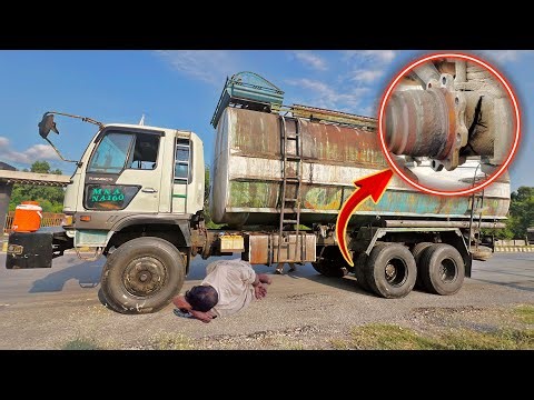 Cooking Oil Tanker Tube Fully Restored with Expert Lathe Machine Repair