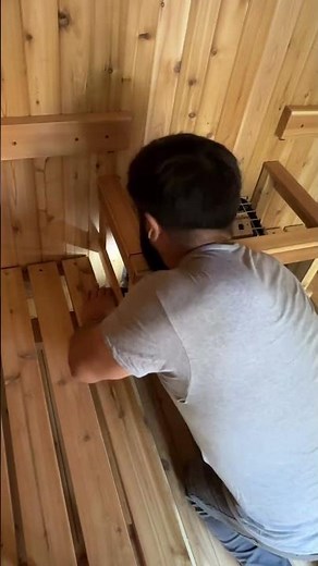 Installing the electrical circuit for the sauna heater. ￼