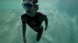 5.2K views · 58 reactions | Unbelievable free diving - Guillaume Nery base jumping at Dean's Blue Hole | Bioguide | Facebook