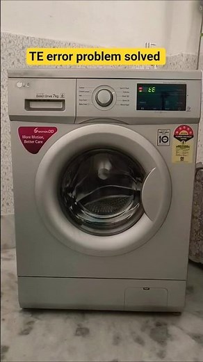 lg front load washing machine TE error code problem solved #washingmachine #te #error #tecnician #yt