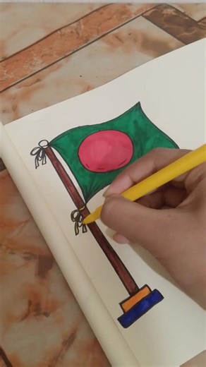 Beautiful National Flag Coloring | Easy Drawing and Coloring Tutorial 🚩🎨✨#trendingvideo #vairalvideo