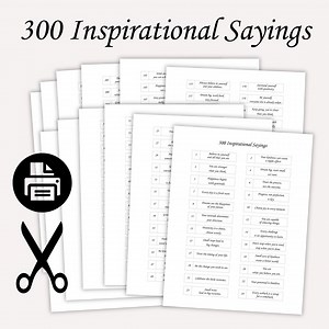 300 Printable Inspirational Sayings for Multiple Uses, Motivational Notes for Pick-me-up Jars, Phrases for Daily Inspiration, Print and Cut - Etsy