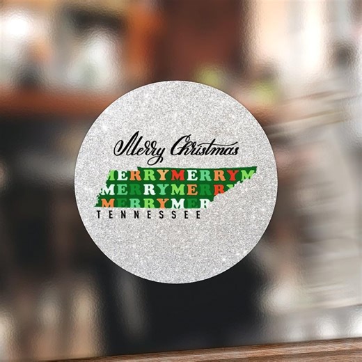 Amazon.com: luckluccy 50 Pieces Christmas Tennessee State Vinyl Sticker Decal State Town Decals Stickers Home State Durable Round Decal Perfect Stickers for Luggage Skateboard Notebook Gift Phone Cup 4inch : מוצרי חשמל