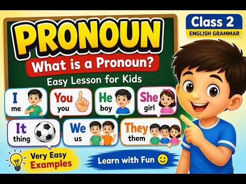 What is a Pronoun? | Pronouns for Kids | English Grammar | Easy Examples