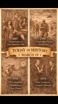 Today in History March 19th #history #historyminute #onthisday #onthisdayinhistory #historyevents