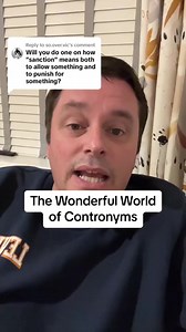 Replying to so.over.vic. Love me some contronyms. #linguistics #language #appliedlinguistics #contronym | Knox Study