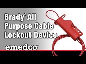 How to Install A Brady All Purpose Cable Lockout Device | Emedco Video