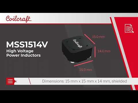 Coilcraft MSS1514V High Voltage Power Inductors