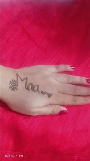 MAA ❤️❤️ Name Mehandi Designs from Dubai styles #song #mehndi #viral