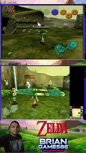 🔥 Ocarina of Time N64 vs 3DS em 4K! 😱✨. #zelda #4k #shorts