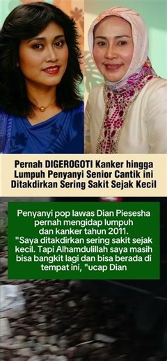 PERNAH DIGEROGOTI KANKER HINGGA LUMPUH PENYANYI SENIOR INI DITAKDIRKAN SERING SAKIT SEJAK KECIL