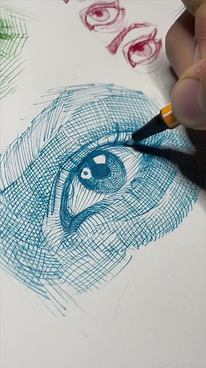 Cross-Hatching Eye Drawing Tutorial